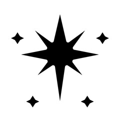 North Star Vector Design Icon Style