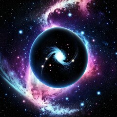 Obraz premium fictional planet in space