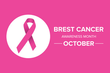 Breast Cancer Awareness Month in October. Raising awareness of breast cancer. Control and protection. Prevention campaign. Medical health care.	