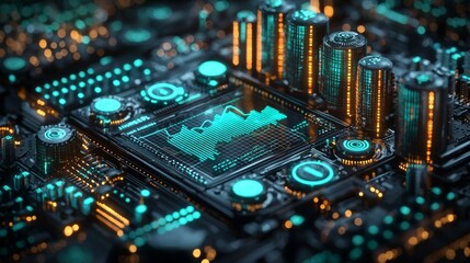 Obraz premium Vibrant stock illustration of Inverse ETF concept with unique design