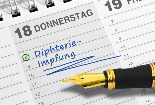 Diphterie-Impfung, Termineintragung