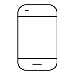Mobile Line Icon. Contact Icon Editable Stroke Vector Illustration