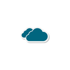 Fototapeta premium Cloud icon isolated on transparent background