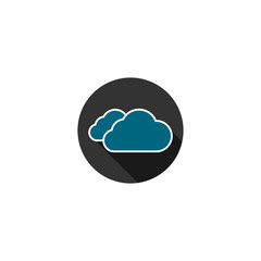 Cloud icon isolated on transparent background