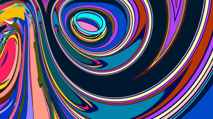 Colorful psychedelic abstract fluid background for music festival 