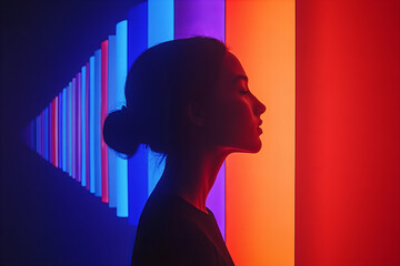 Vibrant and Diverse Young Adults Portrait Series Featuring Colorful Makeup, Fashion Styles, and Authentic Cultural Expressions, Inclusion Diverse People