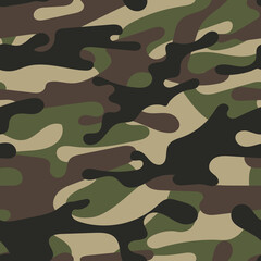 army camouflage. seamless print on clothing or print	