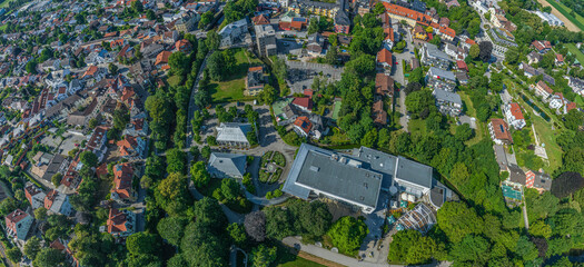 Die Kurstadt Bad Aibling in Oberbayern von oben