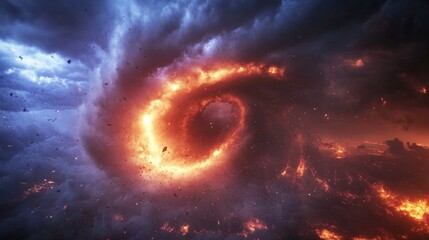 Fototapeta premium Captivating Cosmic Vortex: A Celestial Masterpiece
