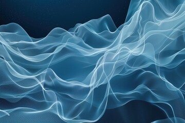 A colorful, abstract painting with a blue and orange swirl, generative ai image