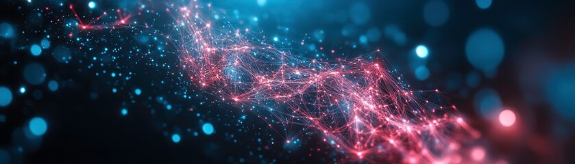 Obraz premium Vivid Craft of High Fidelity Visuals in Blue and Red