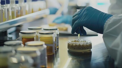 Scientific research in laboratory setting with advanced experimentation techniques