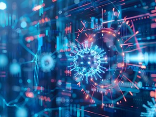 Holographic Virus Display Used in Cutting Edge Medical Research for Targeted Vaccine Development