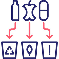Waste Sorting Icon