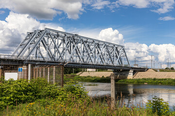 Railway bridge over the river