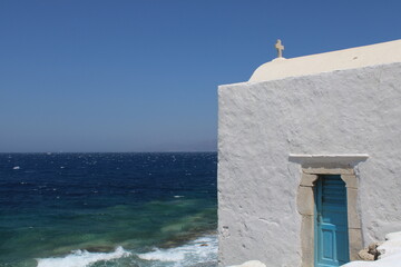 grecia mar azul y blanco