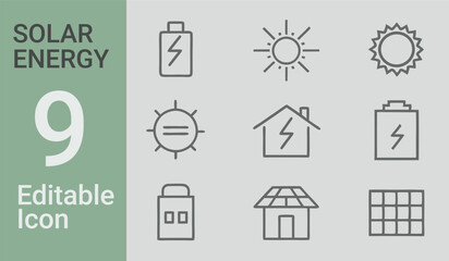 A picture of 9 solar bundle a house and a house with the words solar on it	
