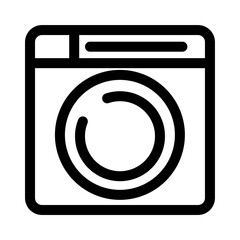 Bathroom washing machine - clean and modern bathroom icon