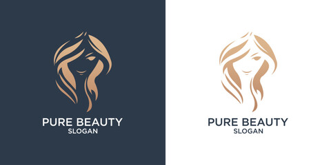 premium vector collection set of beauty hair logos