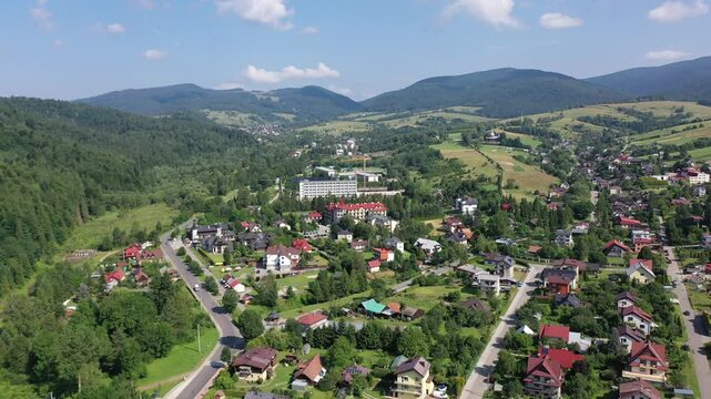 Muszyna Złockie widok z drona