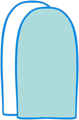 blue and white paper