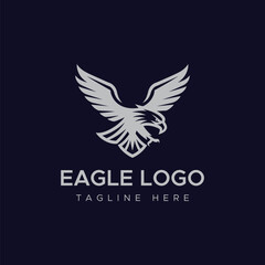 eagle bird vector logo design concept 