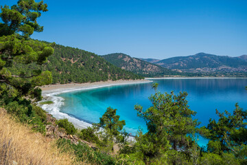 Obraz premium Salda Lake in Burdur Province in Turkey