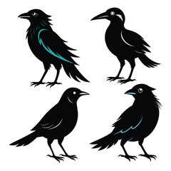 Bird logo sihlouette icon 
