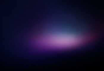 Fototapeta premium Grainy dark blue and purple gradient background with a slight glow in the center.