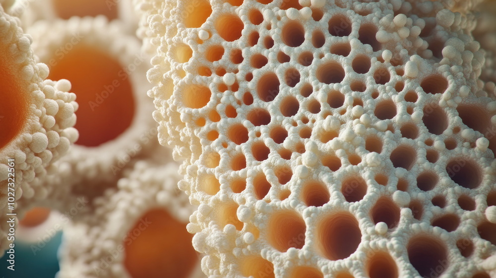 Poster abstract cellular structure.