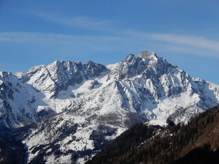 Obraz premium rechts von der Bildmitte der Kleine Friedrichskopf 3059m und dahinter der Große Friedrichskopf 3134m