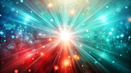 An eye-catching abstract shine background combining aqua and red tones with soft lighting