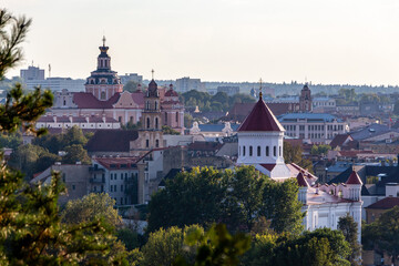 Blick vom Berg der drei Kreuze &uuml;ber die Stadt Vilnius, Litauen