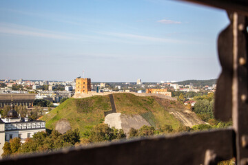 View from tower of St Johns church next to the university in oldtown of Vilnius, Lithuania