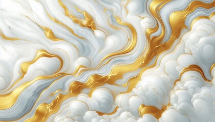white gold marble texture background with smooth transition,generative ai