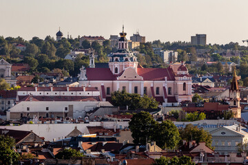 Blick vom Berg der drei Kreuze &uuml;ber die Stadt Vilnius, Litauen