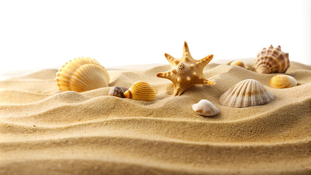 sea shells on sand