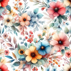 watercolor wildflowers