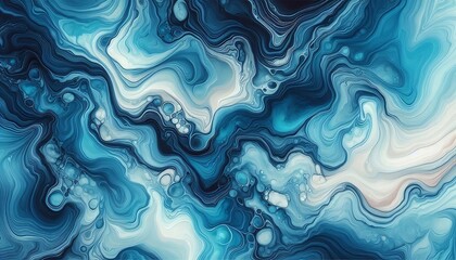 Obraz premium blue marble background with ombre effect and white veins,generative ai
