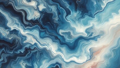 Obraz premium blue marble background with ombre effect and white veins,generative ai