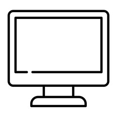 Monitor line icon. 