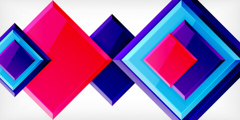 Shiny glossy metallic or plastic square design background. Vector Illustration For Wallpaper, Banner, Background, Card, Book Illustration, landing page