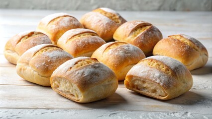 Oven-prepared Ciabatta sandwich rolls, ready to enjoy! Perfectly baked and ideal for delicious sandwiches. Experience fresh bakery delights with every bite&mdash;savor the flavor today!