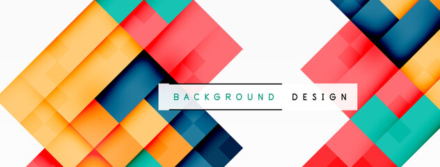 Dynamic colorful squares background. Vector Illustration For Wallpaper, Banner, Background, Card, Book Illustration, landing page