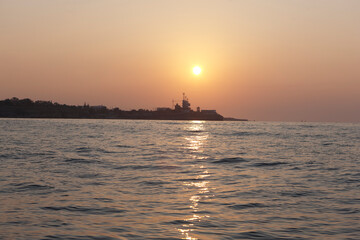 Obraz premium Crimea landscape with sea on a sunny summer day