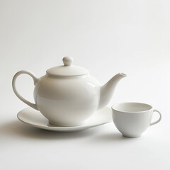 Ceramic Teapot with Floral Design