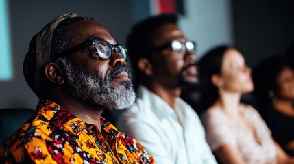 Directors from Nigeria, presenting their films at an international film festival, blending cultural perspectives through cinema