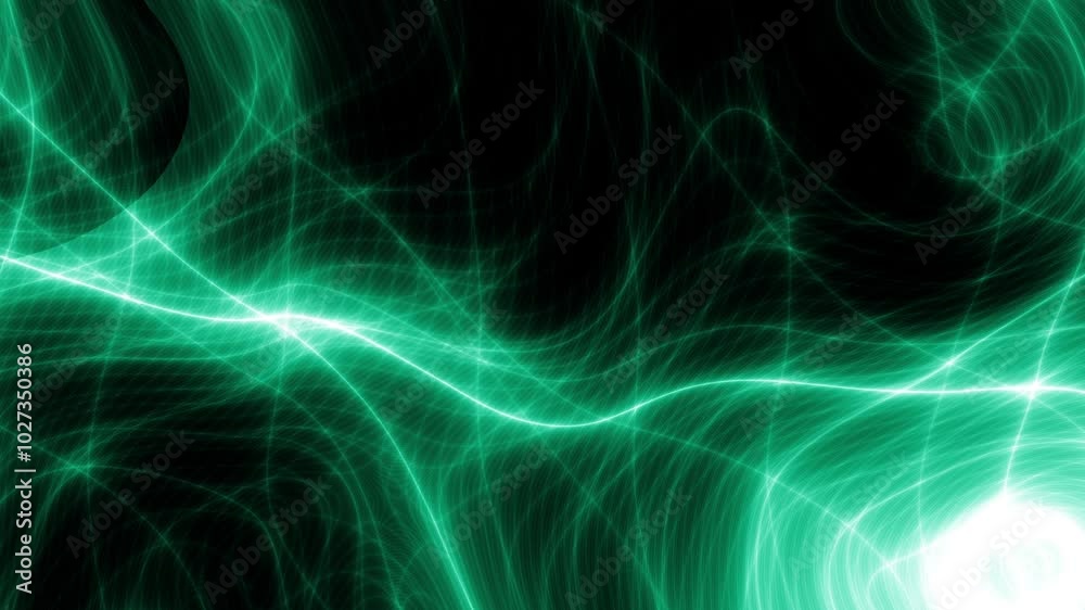 Poster 4K Abstract Neon Swirls. Seamless Looping Background