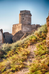 View of the Aragonese Castle, Isola di Capo Rizzuto, Italy