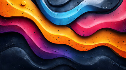 Obraz premium The abstract background is contrasted with bright colors and looks lively.